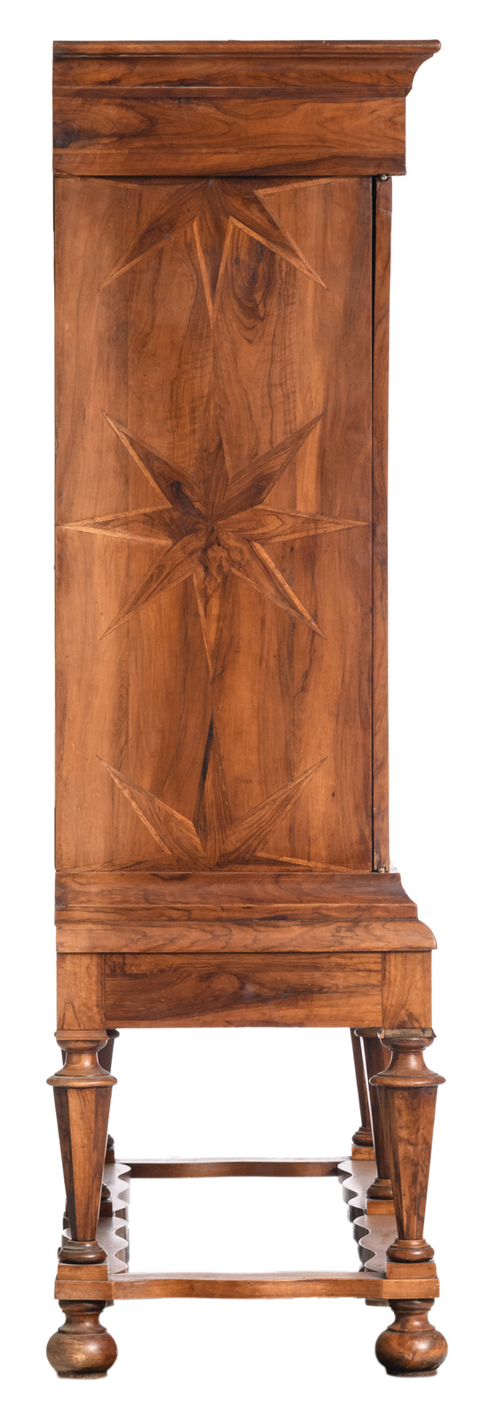 A Dutch marquetry cabinet-on-stand, early 18th C.