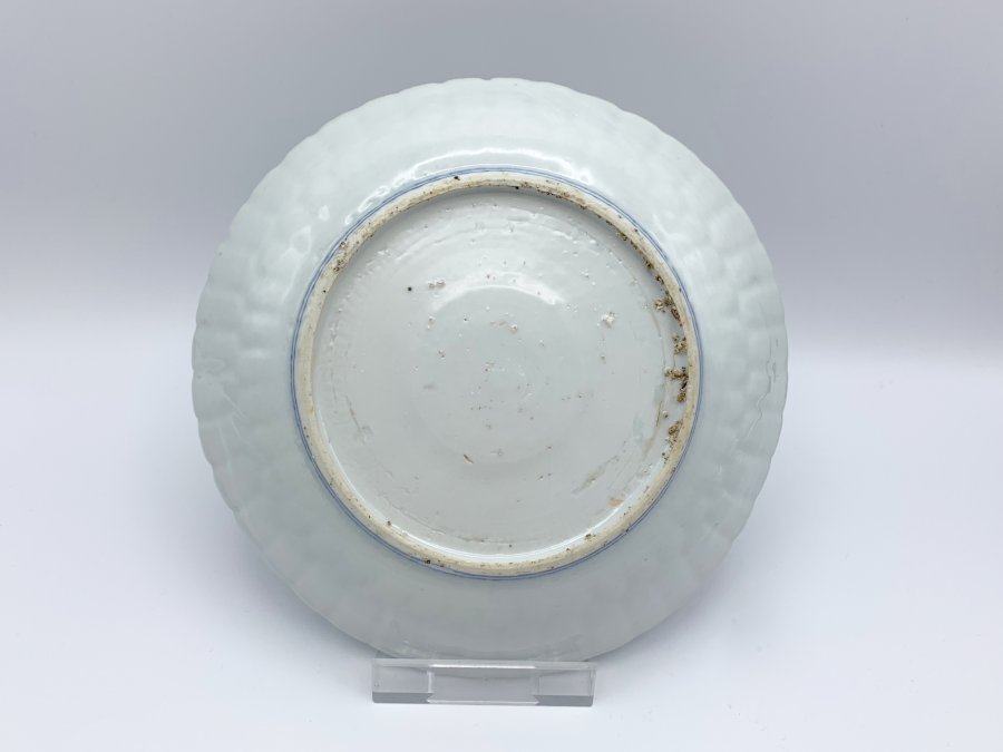 A Chinese blue and white plate with birds, Wanli 